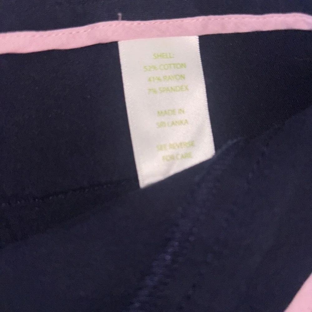 Women's Size 10 Lilly Pulitzer Dark Navy Pants - Picture 5 of 6